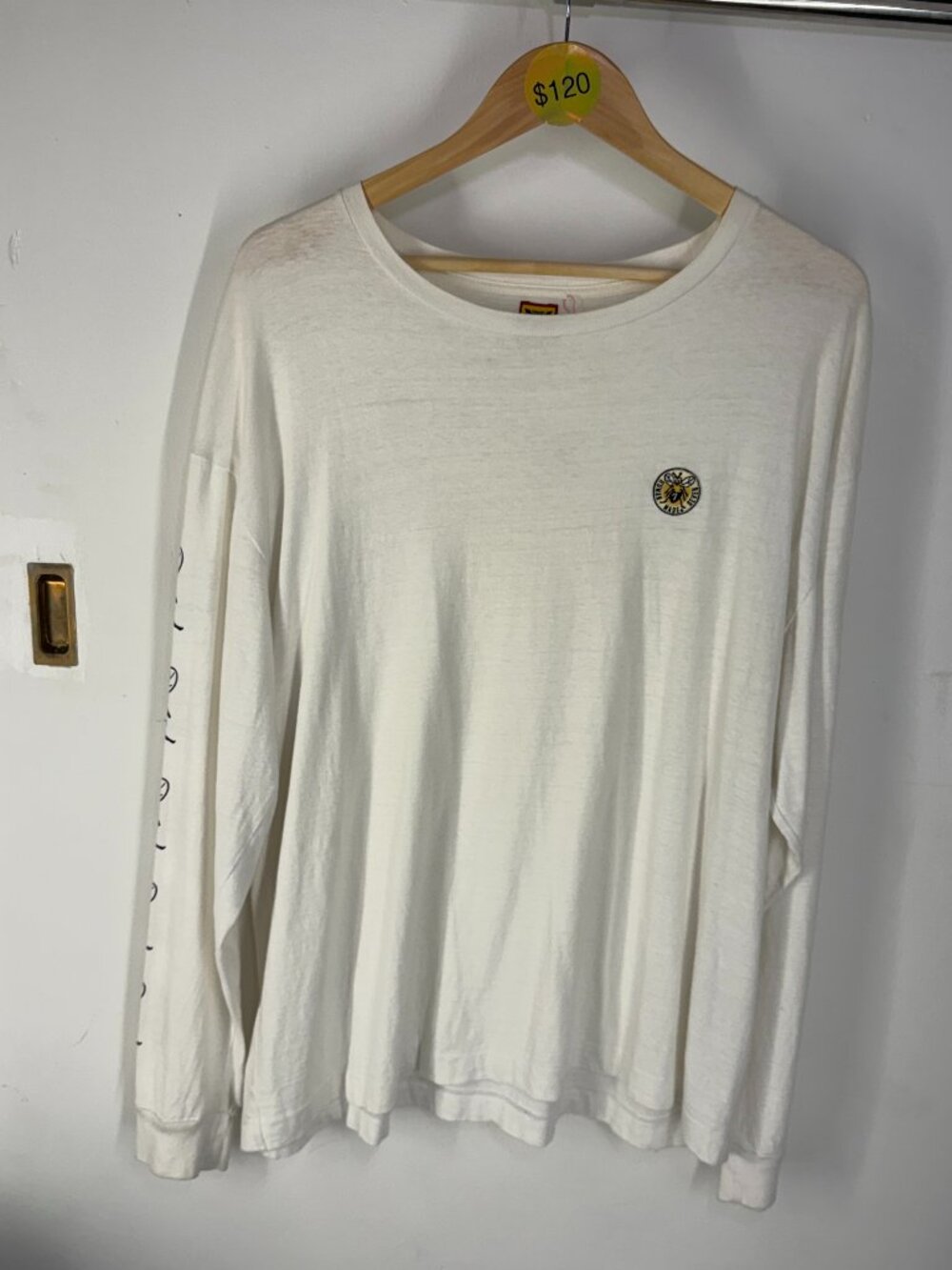 Human Made longsleeve lucky bees shirt size L